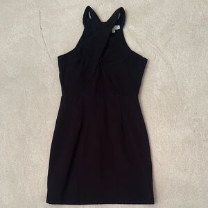 Elegant Black Halter Dress